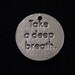 Take a Deep Breath - medallion turned pendant