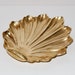 Hollywood Regency Style Solid Brass Shell Formed Bowl