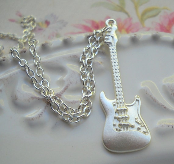 Jimi Hendrix Tribute Guitar Necklace
