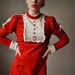 ON RESERVE.....70s Velour and lace mini dress