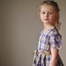 ON SALE.......1940s Purple Plaid dress, size 3/4