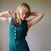 1970s Pine green Jumpsuit
