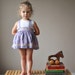 1940s Lavender Embroidered Skirt, size 6-12 months