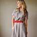 ON RESERVE......1970s Gray and Navy Dress