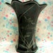Vintage Krewe of Rex 1917 Onyx Glass Vase Mardi Gras Favor