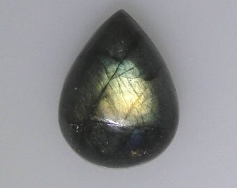 20x15mm pear LABRADORITE cab bead 21.78 carats 043-004-038