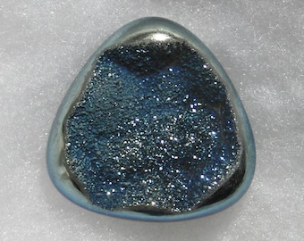 Titanium Druzy - large pear, 74.50 carats with grayish blue and royal blue 096-13-030