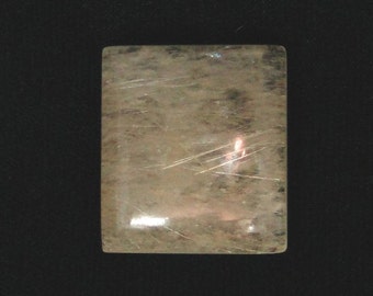 Gold Rutile Quartz cabochon, 59.52 carats, 27.8x24.8mm 069-12-006