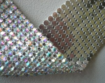PRINCESS Rhinestone Banding, Trim / AB Iridescent / 4 rows , 44 inches / ANNE