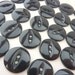 20 x Black Cat's Eye Buttons