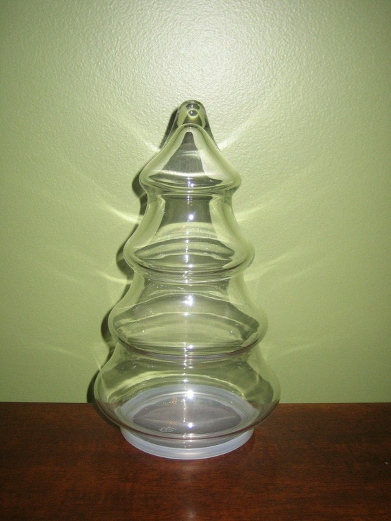 Vintage Christmas Tree Candy Jar by vintagewares on Etsy