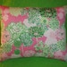 New Pillow MW Lilly Pulitzer Pink Tiger Lilly fabric
