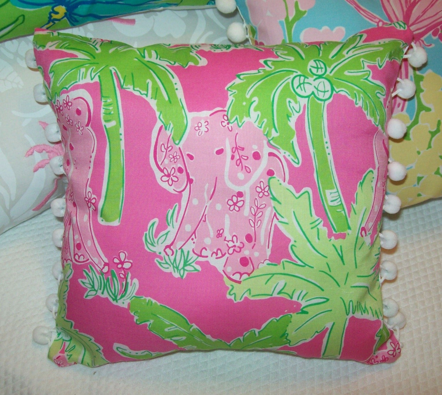 New Pillow Mw Rare Lilly Pulitzer Taboo Fabric