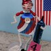 Vintage Style Spun Head Gal, Fourth of July - Patriotic Firecracker