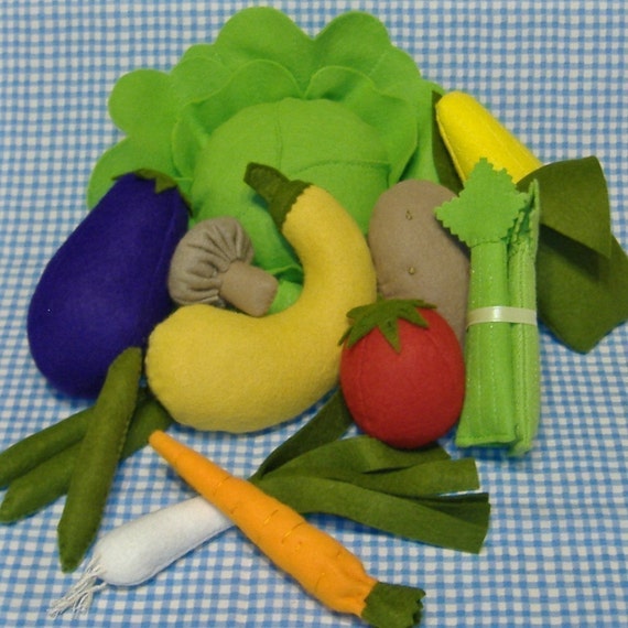 Bountiful Harvest Felt Food PDF Pattern 