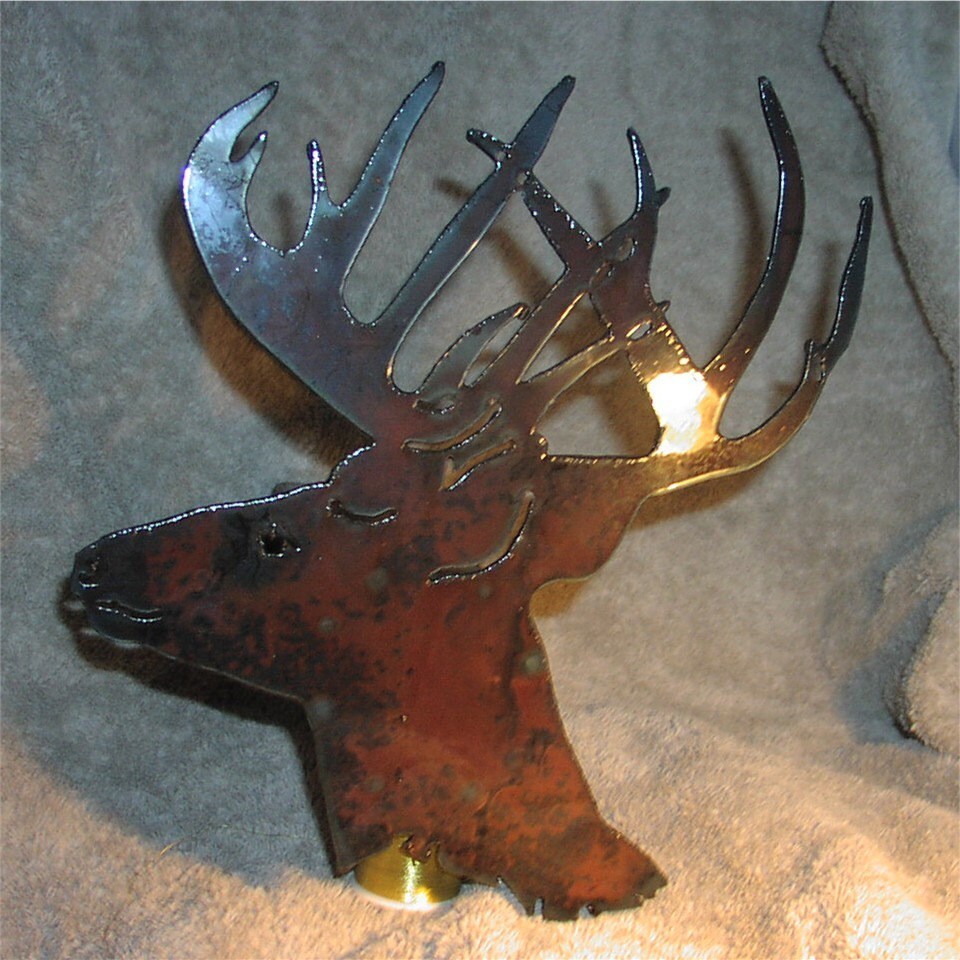 Deer Hitch cover Metal art