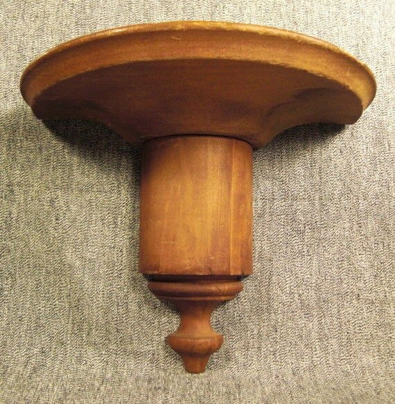 WOODEN WALL SHELF Half Round decorative Display 10 by vintagevasso