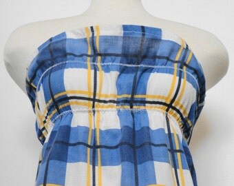 Womens Eco Fashion. Upcycled Clothing Women. Tunic Dress. Blue.