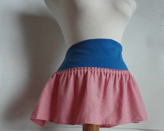 Shabby Chic Mini Skirt. Upcycled Mini Skirt. Womens Eco Fashion. Upcycled Clothing Women.