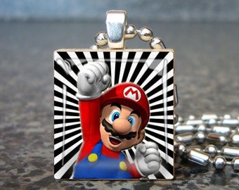 Mario - Scrabble Tile Charm
