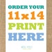 11x14 Custom Print - You pick and customize