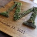 Custom Moss Monogram Wedding Guest Book