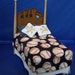 Baseball Bed 1:12 Scale With Bedding and Pillows Dollhouse Miniature