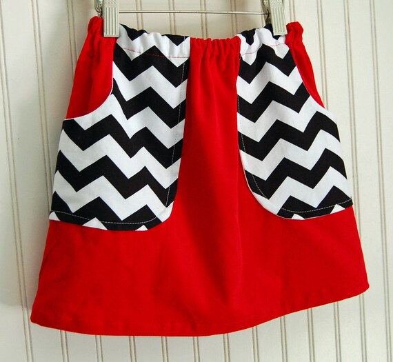 Red Corduroy Skirt 17