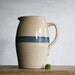 Antique Stoneware Pitcher with Wide Blue Band