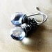 Blue Quartz Earrings Wire Wrapped Sterling Silver Fashion under 50 Water Dainty Jewelry