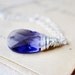 Crystal Necklace Sterling Silver Lilac Purple Wire Wrapped Swarovski Fashion Lavender Spring Colors Under 50