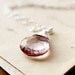 Pink Necklace Quartz Silver Pastel Pendant
