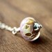 Cotton Candy Caramel Necklace Silver Pendant