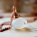 June Birthstone Gemstone Jewelry Rainbow Moonstone Rose Gold Necklace Wire Wrap White Fertility Fashion Galaxy Celestial