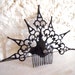 Goth Neo Victorian Hair Comb black Gothic clock hand hair Ornament- Found in a Cask of Amontillado