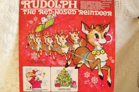 Album Music Rudolph Red Nosed Reindeer Rare 1960 Tinkerbell
