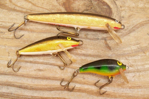 Vintage Rapala Finland Lures 3 Pc