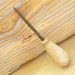 Antique Oyster Shucking Knife C D Briddell 1910s Wood Handle