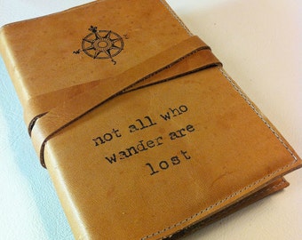Leather Journal, Leather Sketchbook, Custom Leather Journal, Travel journal, Free Shipping, Personalized Journal, refillable, journals