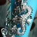 Silver Kelp Forest - Vintage Aquatic Statement Necklace