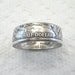 Coin Ring, Walking Liberty Silver Half Dollar, REVERSED, Crevice Toned Finish, Place Your Custom Order Here, sizes 8 - 14