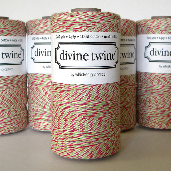 Christmas Baker's Twine, Red, Green, White, Divine, 240 Yards, 720 Feet, Limited Holiday Edition Il_570xn