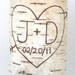 Large birch bark vase