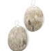 Large oval birch bark earrings, Forage