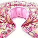 Neck Shoulder Back (NSB) - Hot Cold Therapy Wrap Pack - rice and flax - pink bangle dots