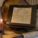 Last One / Primitive Settlers Recipe Card Holder / Note Stand / Handmade / Color Choice
