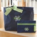 Custom list with ribbon trim, bow, and cosmetic bag added Personalized Bag