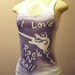 Cool Looking Sleeveless Tank Top with Unique Message ( I Love Rock N Roll ) Size Small/Medium/Large