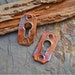 One Pair Copper Large Escutcheon Key Hole Component