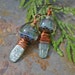Spring Rain Handmade Lampwork and Green Kyanite Earrings